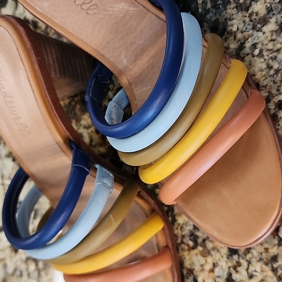 Madewell Multicolor Strappy Heels - Picture 3 of 4
